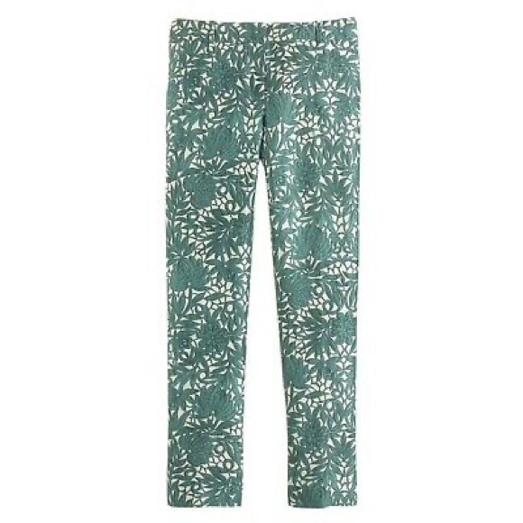 J. Crew Pants - J. Crew Collection Silk Blend Jacquard Crop Pant
